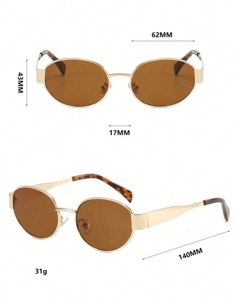 korico Eco Black Rimless Oval Sunglasses - Image 4